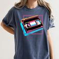 Retro VHS Vaporwave Video Cassette Nostalgia Geek Chic Premium Tri-Blend Women's Comfort Colors T-Shirt Moss