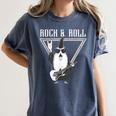 Rock & Roll Wizard Music Nostalgia Women's Comfort Colors T-Shirt Moss