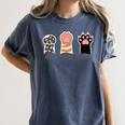 Rock Paper Scissors Hand Game Cute Paw Cat Introvert Women's Comfort Colors T-Shirt Moss Rock Paper Scissors Hand Game Cute Paw Cat Introvert Women's Comfort Colors T-Shirt Moss