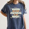 Sarcastic For Deep Thinkers Introverts Groovy Women's Comfort Colors T-Shirt Moss