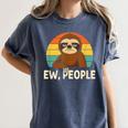 Sarcastic Sloth Introvert Anti Social Women's Comfort Colors T-Shirt Moss Sarcastic Sloth Introvert Anti Social Women's Comfort Colors T-Shirt Moss