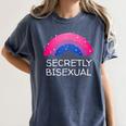 Secretly Bisexual Bi Introvert Bi Pride Antisocial LGBTQ Women's Comfort Colors T-Shirt Moss Secretly Bisexual Bi Introvert Bi Pride Antisocial LGBTQ Women's Comfort Colors T-Shirt Moss