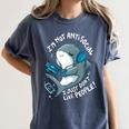Shark Don’t Like People Antisocial Introvert Women's Comfort Colors T-Shirt Moss Shark Don’t Like People Antisocial Introvert Women's Comfort Colors T-Shirt Moss