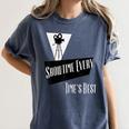 Showtime Every Moment Cinema Nostalgia Film Buff Humor Women's Comfort Colors T-Shirt Moss