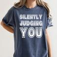 Silently Judging You Anti-Social Introvert Women's Comfort Colors T-Shirt Moss