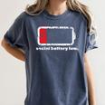 Social Battery Low Introvert Premium Women's Comfort Colors T-Shirt Moss Social Battery Low Introvert Premium Women's Comfort Colors T-Shirt Moss