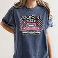Sock Hop 50s Classic Car Nostalgia 1950s Greaser Women's Comfort Colors T-Shirt Moss