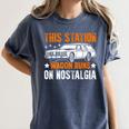 This Station Wagon Runs On Nostalgia Wagon Women's Comfort Colors T-Shirt Moss