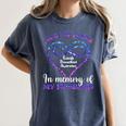 Suicide Prevention Shirt Teal & Purple In Memory Of Husband Women's Comfort Colors T-Shirt Moss Suicide Prevention Shirt Teal & Purple In Memory Of Husband Women's Comfort Colors T-Shirt Moss