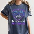 Suicide Prevention Shirt Teal & Purple In Memory Of Niece Women's Comfort Colors T-Shirt Moss
