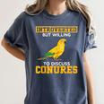 Sun Conure Introvert Parrot Bird Sun Conure Women's Comfort Colors T-Shirt Moss