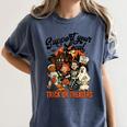 Support Your Local Trick Or Treaters Retro Spooky Nostalgia Women's Comfort Colors T-Shirt Moss Support Your Local Trick Or Treaters Retro Spooky Nostalgia Women's Comfort Colors T-Shirt Moss
