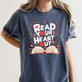 Teach Inspire Grow Everyday Read Your Heart Out Valentine Book-Themed Small Women's Comfort Colors T-Shirt Moss Teach Inspire Grow Everyday Read Your Heart Out Valentine Book-Themed Small Women's Comfort Colors T-Shirt Moss