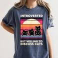 Unique Art For Introverted Cat Fans -Adults Cat Humorous Introvert Small Women's Comfort Colors T-Shirt Moss Unique Art For Introverted Cat Fans -Adults Cat Humorous Introvert Small Women's Comfort Colors T-Shirt Moss