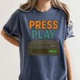 VHS Cassette Retro Analog Nostalgia Theme Women's Comfort Colors T-Shirt Moss VHS Cassette Retro Analog Nostalgia Theme Women's Comfort Colors T-Shirt Moss