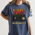 VHS Tape Nostalgia Old School Technology Humor Premium Women's Comfort Colors T-Shirt Moss VHS Tape Nostalgia Old School Technology Humor Premium Women's Comfort Colors T-Shirt Moss