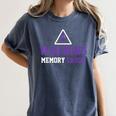 Warning Memory Error Fun Alzheimer Awareness Men Women Women's Comfort Colors T-Shirt Moss Warning Memory Error Fun Alzheimer Awareness Men Women Women's Comfort Colors T-Shirt Moss