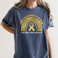 I Wear Gold In Memory Of My Cousin Women's Comfort Colors T-Shirt Moss I Wear Gold In Memory Of My Cousin Women's Comfort Colors T-Shirt Moss