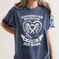 I Wear In Memory Of My Great Grandpa Lung Cancer Women's Comfort Colors T-Shirt Moss I Wear In Memory Of My Great Grandpa Lung Cancer Women's Comfort Colors T-Shirt Moss