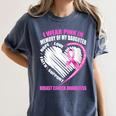 I Wear Pink In Memory Of Daughter Breast Cancer Awareness Women's Comfort Colors T-Shirt Moss