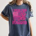 I Wear Pink In Memory Of My Stepdaughter Breast Cancer Women's Comfort Colors T-Shirt Moss