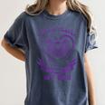 I Wear Purple In Memory Of My Dad Alzheimers Awareness Heart Women's Comfort Colors T-Shirt Moss I Wear Purple In Memory Of My Dad Alzheimers Awareness Heart Women's Comfort Colors T-Shirt Moss