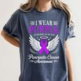 I Wear Purple In Memory Of My Dad Pancreatic Cancer Women's Comfort Colors T-Shirt Moss I Wear Purple In Memory Of My Dad Pancreatic Cancer Women's Comfort Colors T-Shirt Moss