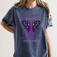 I Wear Purple In Memory For My Daughter Overdose Awareness Women's Comfort Colors T-Shirt Moss I Wear Purple In Memory For My Daughter Overdose Awareness Women's Comfort Colors T-Shirt Moss