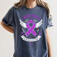 I Wear Purple In Memory Of My Mom Alzheimers Awarenesss Women's Comfort Colors T-Shirt Moss I Wear Purple In Memory Of My Mom Alzheimers Awarenesss Women's Comfort Colors T-Shirt Moss