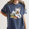 West Highland Terrier Books Dog Breed Westie For Men Women Kids Women's Comfort Colors T-Shirt Moss
