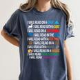 I Will Read Books On A Boat & Everywhere Reading Kids Book Women's Comfort Colors T-Shirt Moss