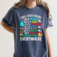 I Will Read Books On A Boat & Everywhere Women's Comfort Colors T-Shirt Moss