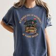In A World Full Of Bookworms Be A Book Dragon Book Lover Women's Comfort Colors T-Shirt Moss