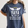 My Yaya Is My Guardian Angel In Loving Memorial Memory Tee Women's Comfort Colors T-Shirt Moss My Yaya Is My Guardian Angel In Loving Memorial Memory Tee Women's Comfort Colors T-Shirt Moss