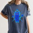 Yk2 Grunge Earthy Blue Cat With Stars Tomboy 90s Nostalgia Premium Tri-Blend Women's Comfort Colors T-Shirt Moss