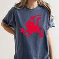 Yk2 Grunge Scary Cat With Shooting Stars 90s Nostalgia Women's Comfort Colors T-Shirt Moss