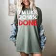 2018 Percent Done Senior Graduation Shirt Women's Comfort Colors T-Shirt Berry