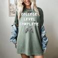 2019 College Level Complete Gamer Graduation Shirts Women's Comfort Colors T-Shirt Berry