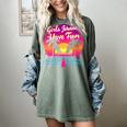 80s Fashion Girls Just Wanna Have Fun 1980s Nostalgia Women's Comfort Colors T-Shirt Berry