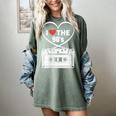 90s Nostalgia Cassette Heart Retro I Love The 90s Women's Comfort Colors T-Shirt Berry