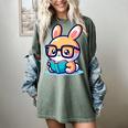 Adorable Book Lover Rabbit With Reading Glasses Cute Premium Women's Comfort Colors T-Shirt Berry