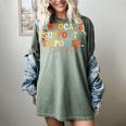 Advocate Support Empower Groovy Social Worker Graduation Women's Comfort Colors T-Shirt Berry