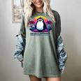 Awkward But Loyal Penguin Synthwave Vapowave Introvert Women's Comfort Colors T-Shirt Berry