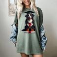 Bernese Mountain Dog Graduation Cap Graduate Training School For Men Women Girls Kids Women's Comfort Colors T-Shirt Berry