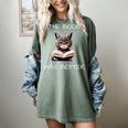 The Book Was Better Literature Teacher Reading Cat Lover Women's Comfort Colors T-Shirt Berry The Book Was Better Literature Teacher Reading Cat Lover Women's Comfort Colors T-Shirt Berry