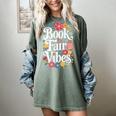 Book Fair Vibes Groovy 70s Retro School Librarian Women's Comfort Colors T-Shirt Berry Book Fair Vibes Groovy 70s Retro School Librarian Women's Comfort Colors T-Shirt Berry