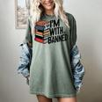 Book Lovers Im With The Banned Books For Reading Librarian Women's Comfort Colors T-Shirt Berry Book Lovers Im With The Banned Books For Reading Librarian Women's Comfort Colors T-Shirt Berry