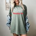 My Book Preference Naughty List Readers Christmas Joke Women's Comfort Colors T-Shirt Berry