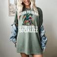 Born To Read Forced To Socialize Dragon Books Reading Women's Comfort Colors T-Shirt Berry