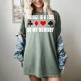 Bridge Is A Test Of My Memory Bridge Player Card Game Women's Comfort Colors T-Shirt Berry